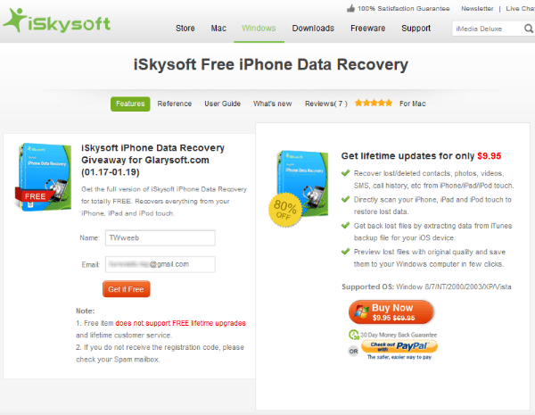 [iOS 資料救援] iSkysoft iPhone Data Recovery 幫你把 iPhone, iPad, iPod touch 不小心刪掉的東西找回來